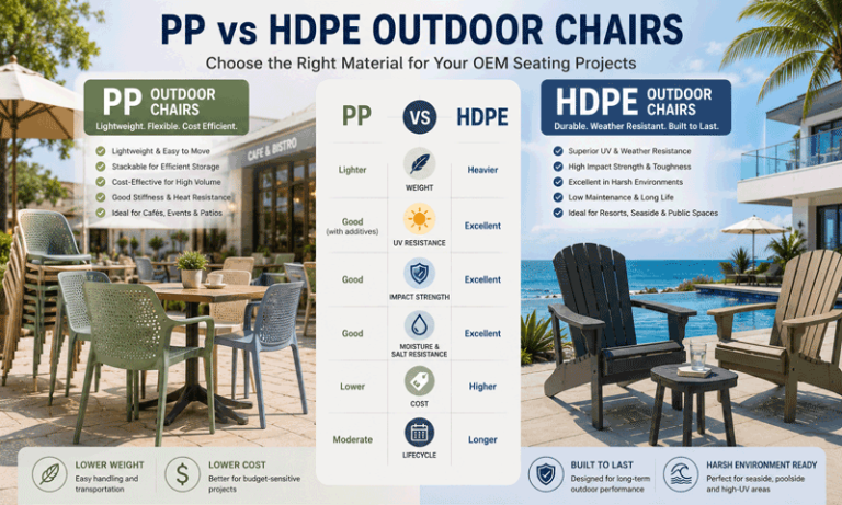PP vs HDPE Outdoor Chairs: Material Selection Guide | DTG