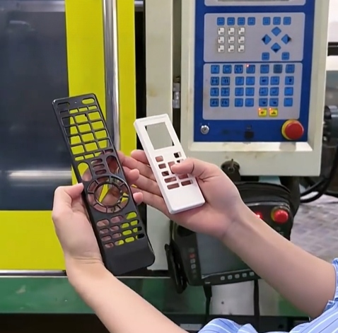 Dimensional inspection of a two-shot injection molded ABS and TPU component