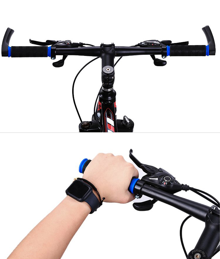 Cross-section showing handlebar grip inner diameter and interference fit