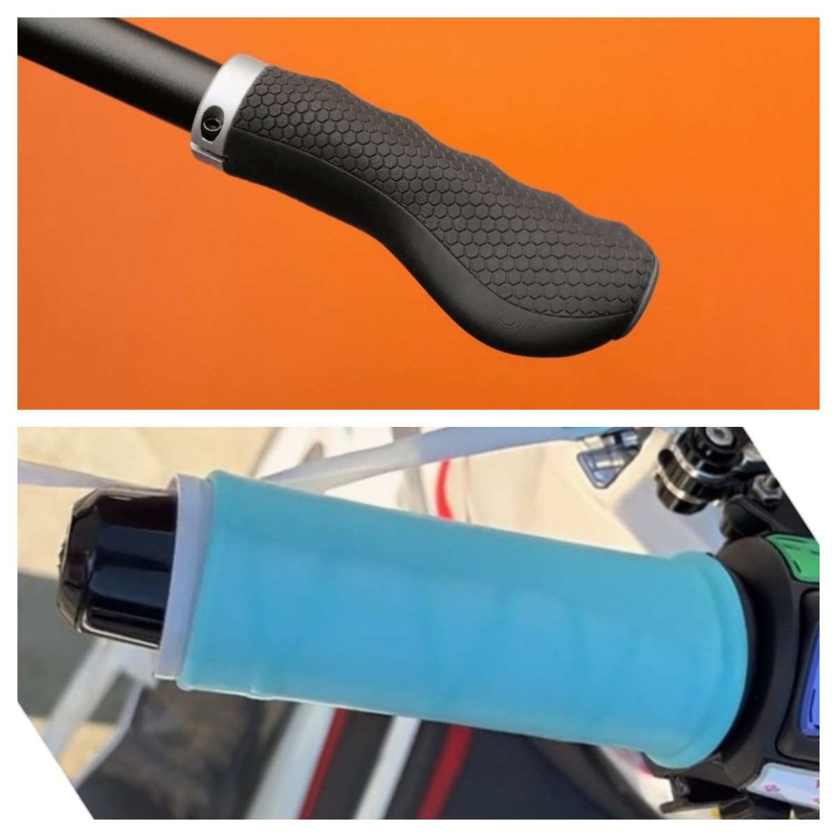 Custom Silicone Handlebar Grips for Bicycles and Motorcycles