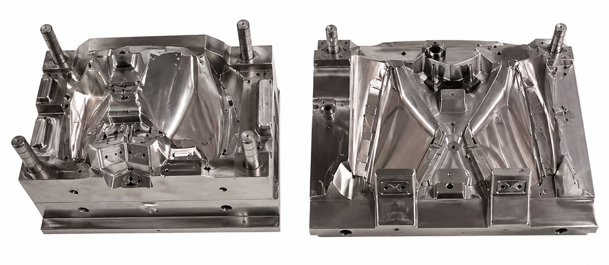 Optical injection mold structure from automotive light cover mold manufacturers in China