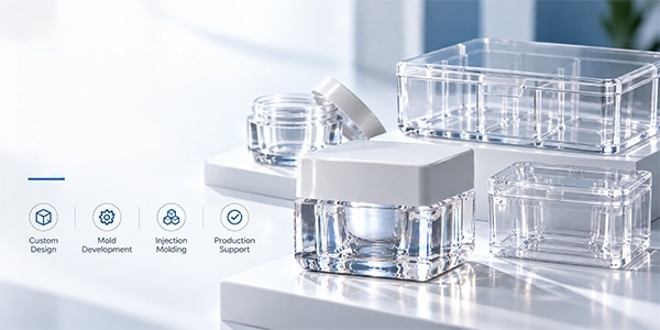 How to Customize Clear PET Cosmetic Jars and Organizer Boxes