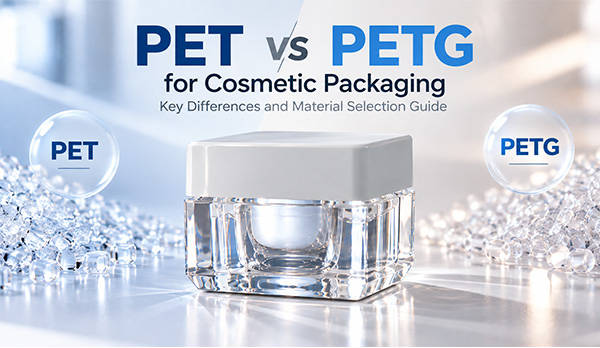 PET vs PETG for Cosmetic Packaging: Key Differences and Material Selection Guide
